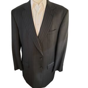 mens sport coat 46L suit jacket 46 long blazer bluecustom 44 48